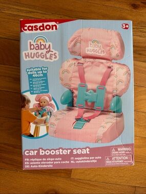 Baby Huggles Pink Doll Car Booster Seat
